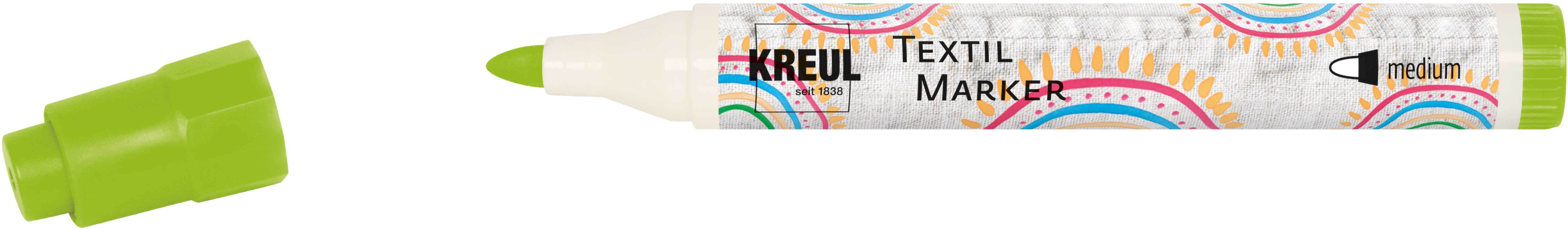 Textil Marker - medium 2-4 mm, hellgr&#xFC;n