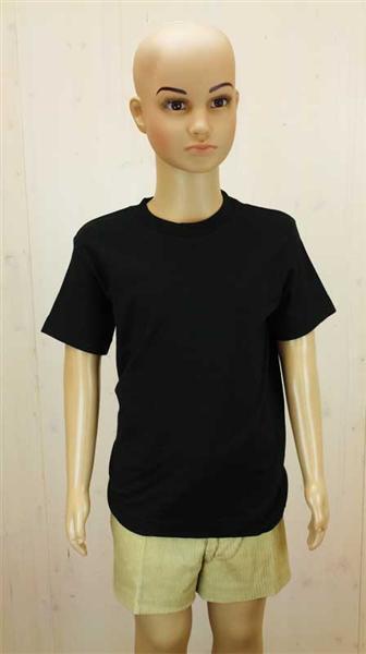T-Shirt kind - zwart, XL