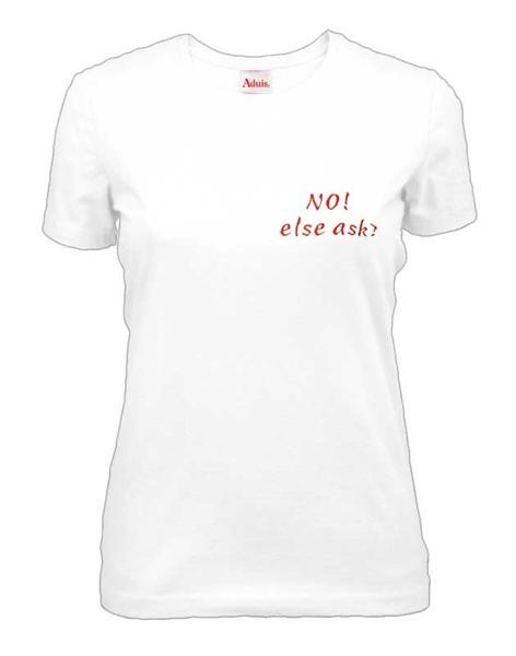T-shirt dames - wit, S
