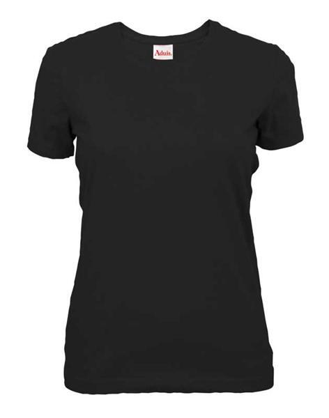 T-shirt vrouw - zwart, maat XXL