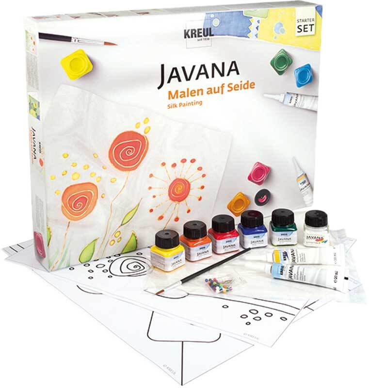 Javana - Set peinture sur soie, set de base