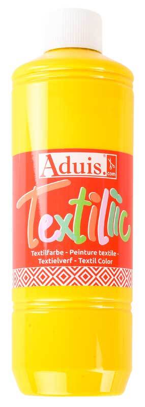 Textielverf Aduis Textiliic 500 ml, primair geel