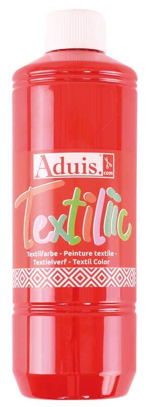 Peinture textile Aduis Textiliic - 500 ml, rouge