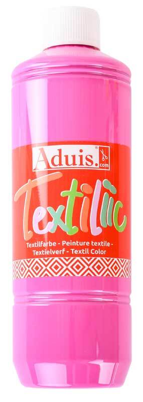 Textielverf Aduis Textiliic - 500 ml, zuurstokroze