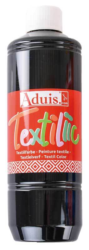 Textielverf Aduis Textiliic - 500 ml, zwart