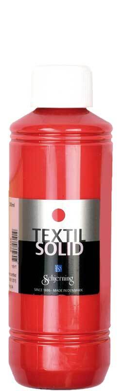 Stoffmalfarbe Textil Solid - 250 ml, rot