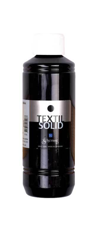Stoffmalfarbe Textil Solid - 250 ml, schwarz