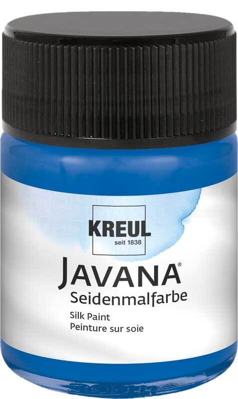 Javana Peinture sur soie - 50 ml, bleu royal