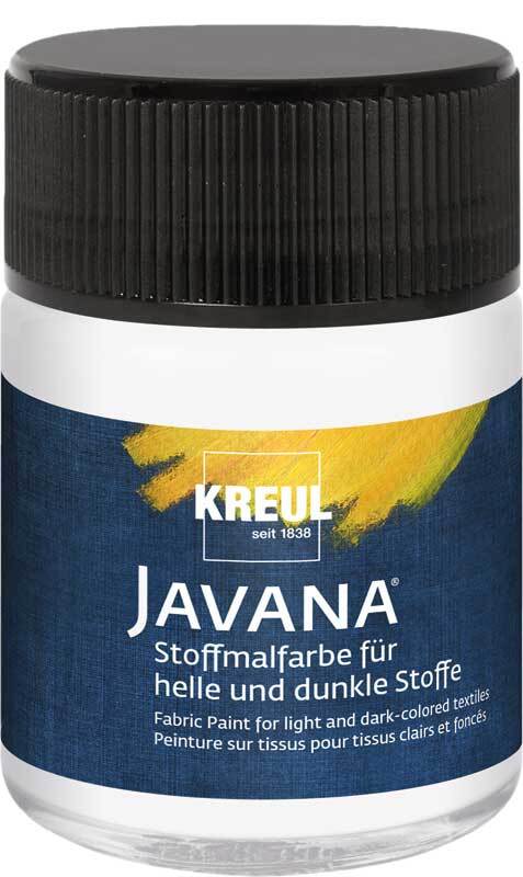 Javana Stoffmalfarbe opak - 50 ml, weiß