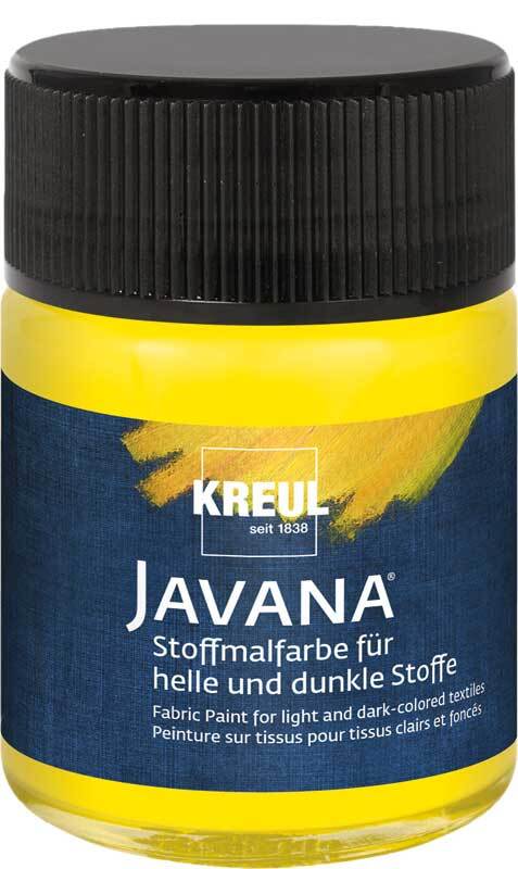 Javana Peinture textile opaque - 50 ml, jaune