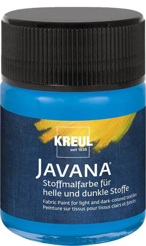 Javana Peinture textile opaque - 50 ml, bleu