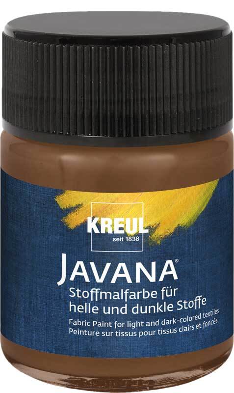 Javana Peinture textile opaque - 50 ml, brun fauve