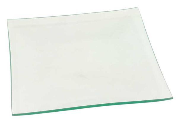 Assiette en verre - carrée, 14 x 14 cm
