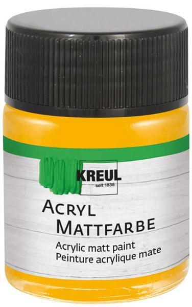 Acryl Mattfarbe - 50 ml, goldgelb
