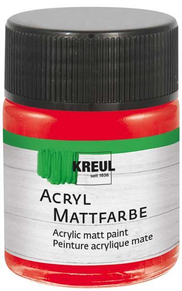 Matte acrylverf - 50 ml, rood
