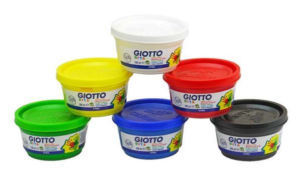 Giotto Fingerfarben Set - 6 x 100 ml