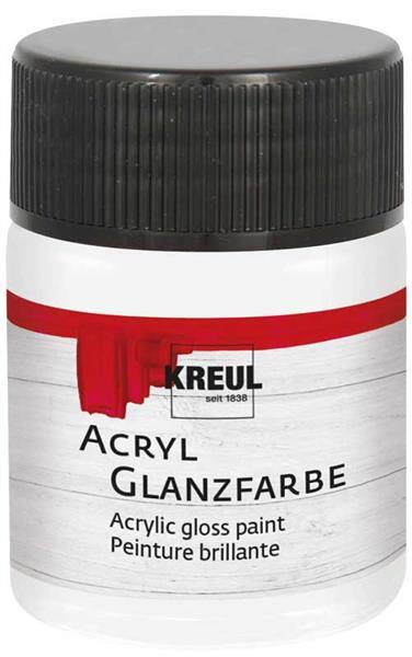Acryl Glanzfarbe - 50 ml, wei&#xDF;