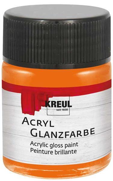 Acryl glansverf - 50 ml, oranje