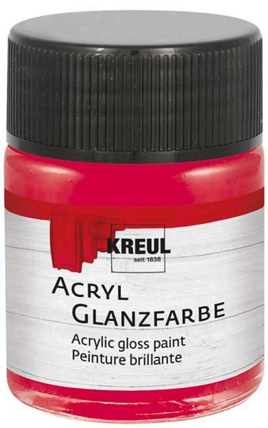 Acryl Glanzfarbe - 50 ml, dunkelrot