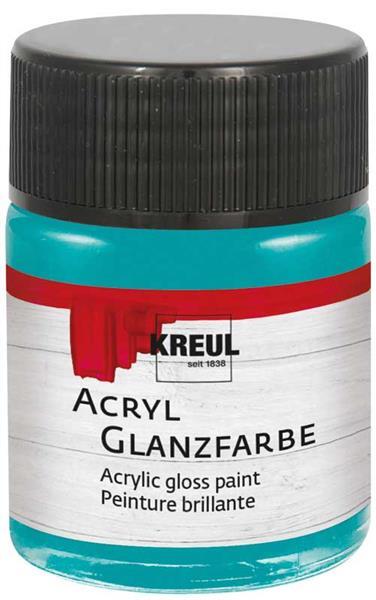 Acryl Glanzfarbe - 50 ml, t&#xFC;rkis