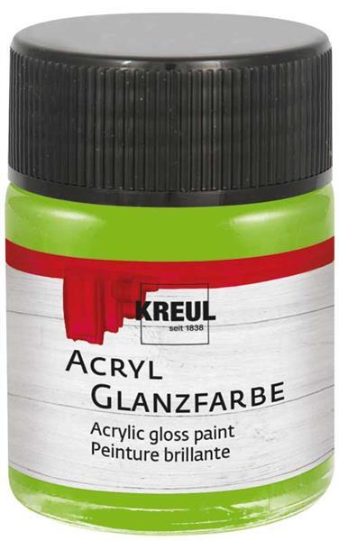 Acryl Glanzfarbe - 50 ml, lindgr&#xFC;n