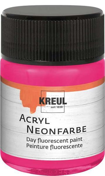 Acryl neonverf - 50 ml, neonzuurstokroze