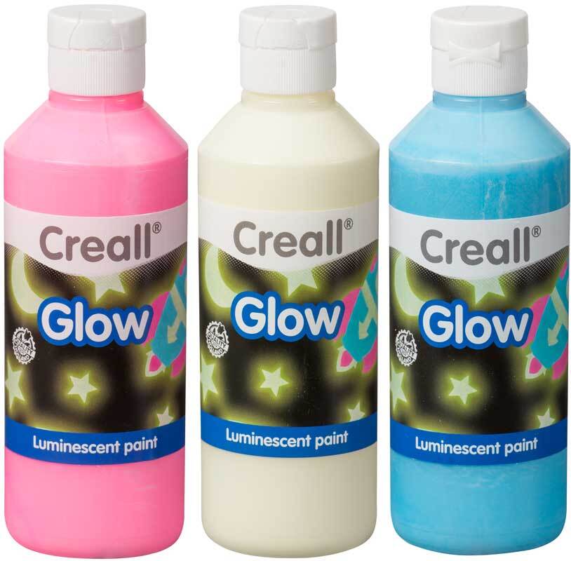 Peinture phosphorescente Creall-Glow - 250 ml,jaun