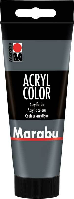 Marabu Acryl Color - 100 ml, gris fonc&#xE9;