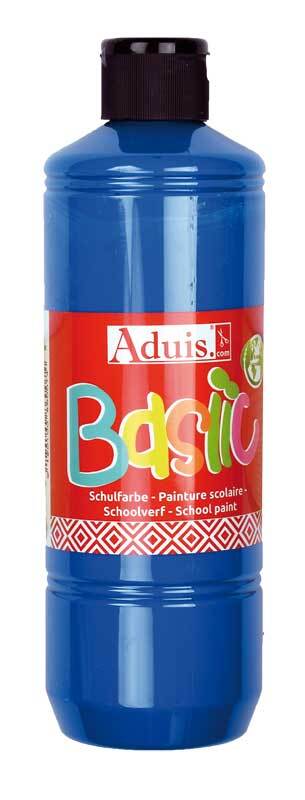 Aduis Basiic Schulfarbe - 500 ml, prim&#xE4;rblau