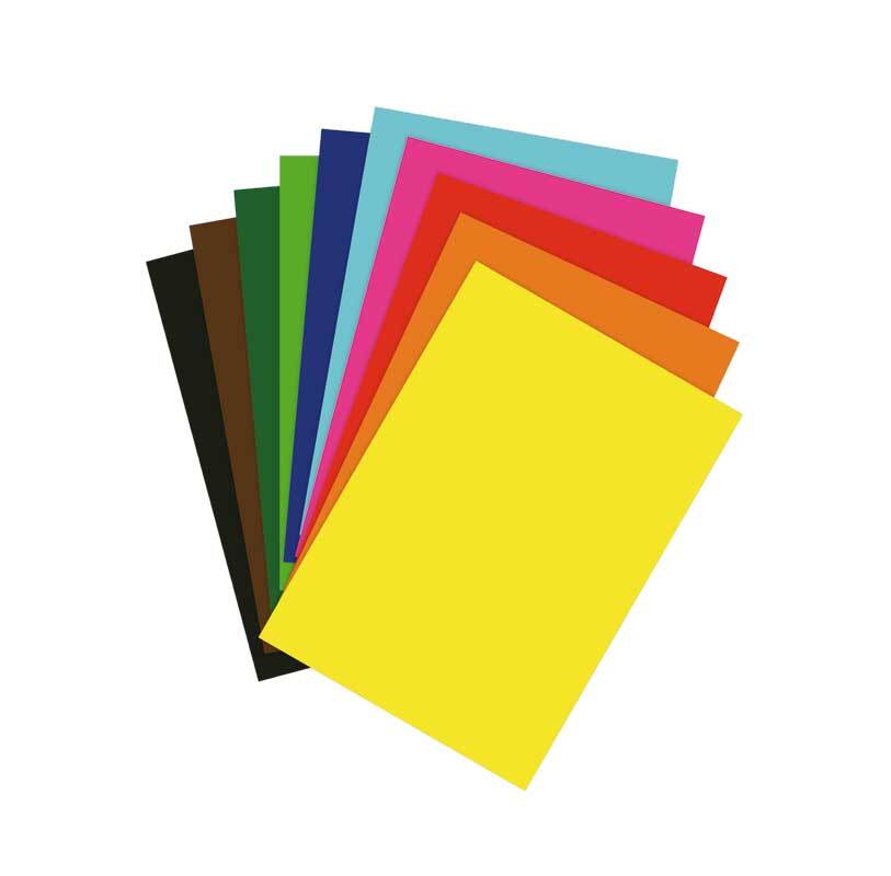 Fotokartonblok - 10 vel, A4, gekleurd