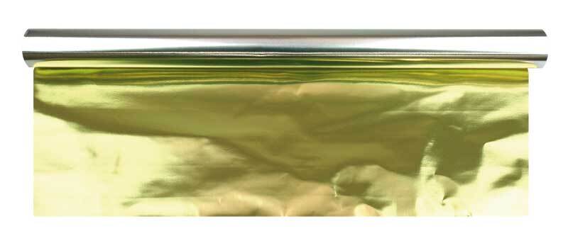 Bastelfolie Alu - 50 cm breit, 10 m, silber-gold