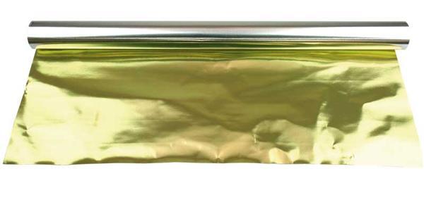 Alu-knutselfolie - 50 cm breed, 10 m, zilver-goud