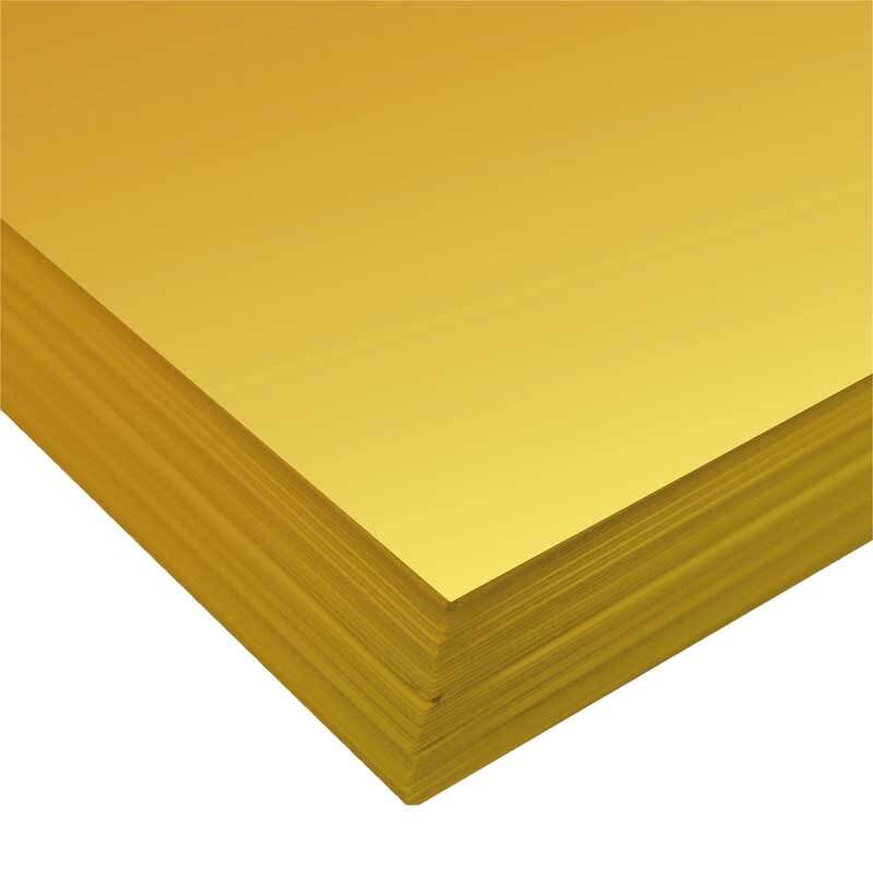 Fotokarton - 10 st./pak, 50 x 70 cm, goud mat