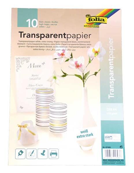 Transparant papier - A4, 10 vellen, transparant