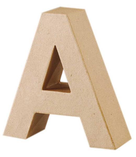 Papier-maché letter A