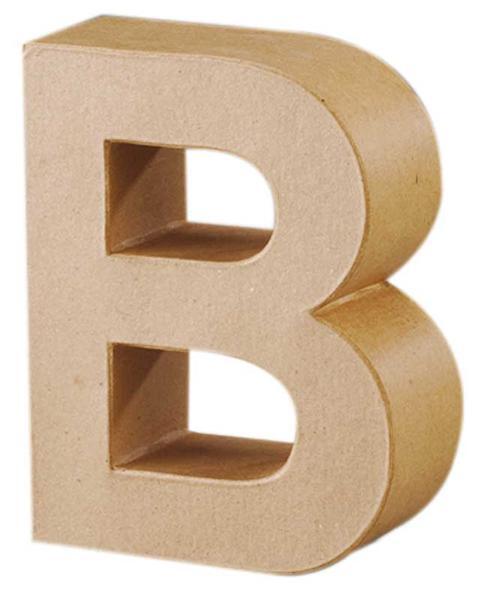 Papier-maché letter B