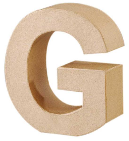 Papier-maché letter G