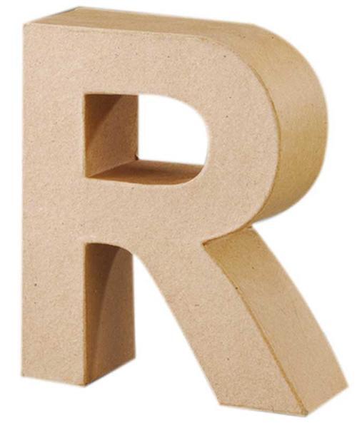 Papier-mach&#xE9; letter R