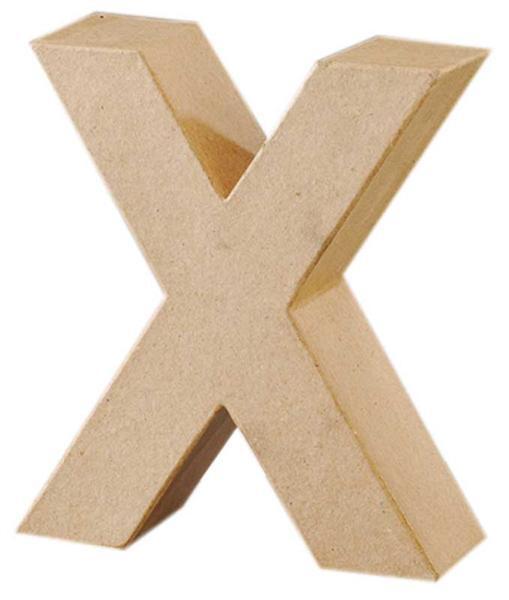 Papier-mach&#xE9; letter X