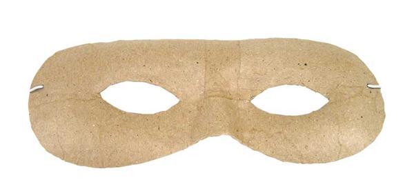 Papier-maché masker, rond