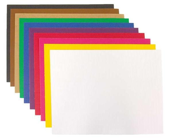 Assortiment carton ondulé - multicolore