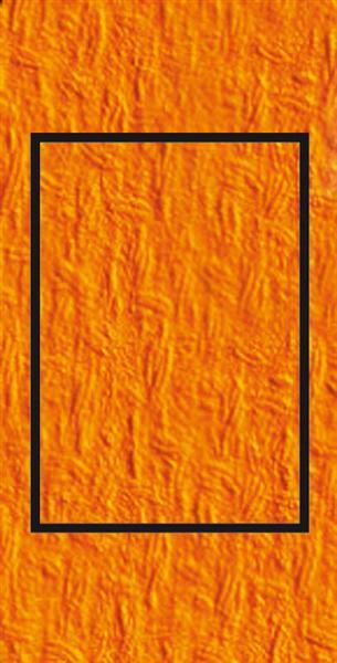 Passepartoutkarten rechteckig, 3er Pkg. orange