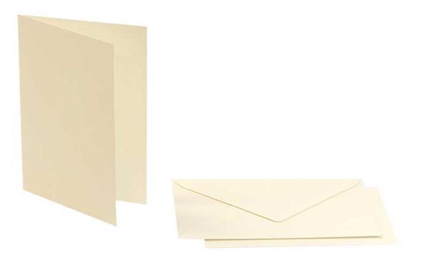 Cartes doubles rectangulaires - 5 pces,blanc perl&#xE9;