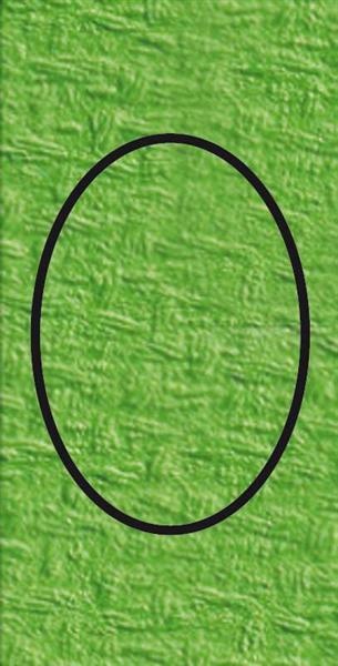Passepartoutkarten oval, 3er Pkg. hellgrün