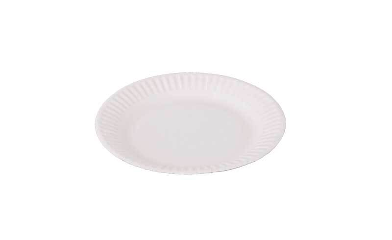 Assiette en carton - blanc, &#xD8; 15 cm