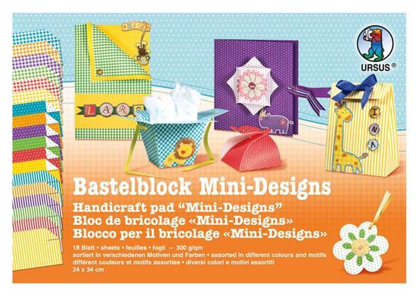 Knutselblok, mini-designs