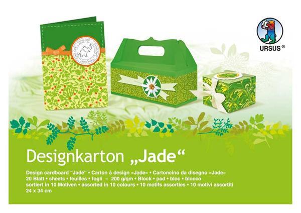 Designkarton-Block, Jade