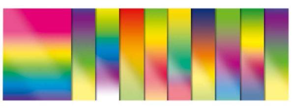 Regenboog gekleurd papier - 23 x 33 cm, 10 vel