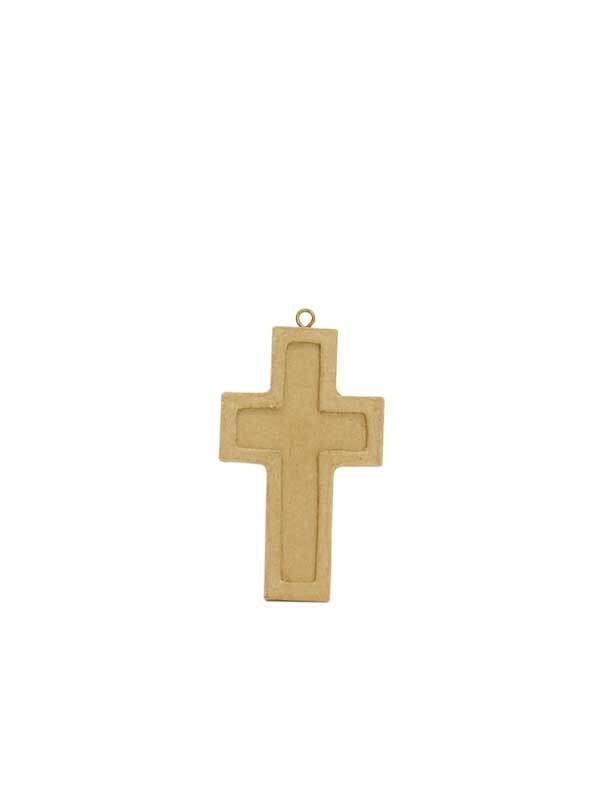 Croix en papier mâché - petit, 10 x 6 cm