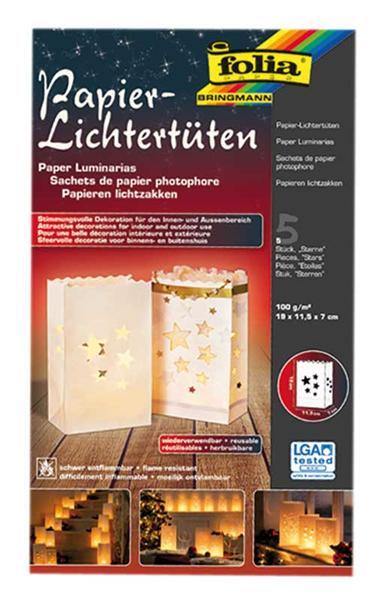 Lichtert&#xFC;ten - Sterne, 19 x 11,5 x 7 cm
